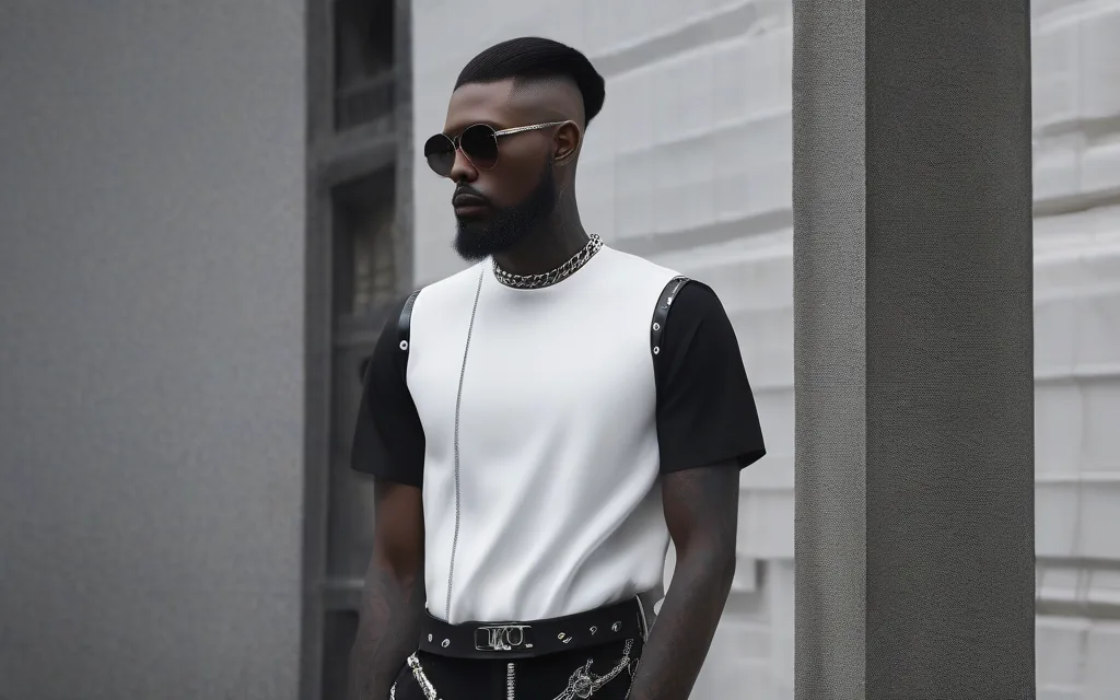 Skull accessories in a dark editorial style