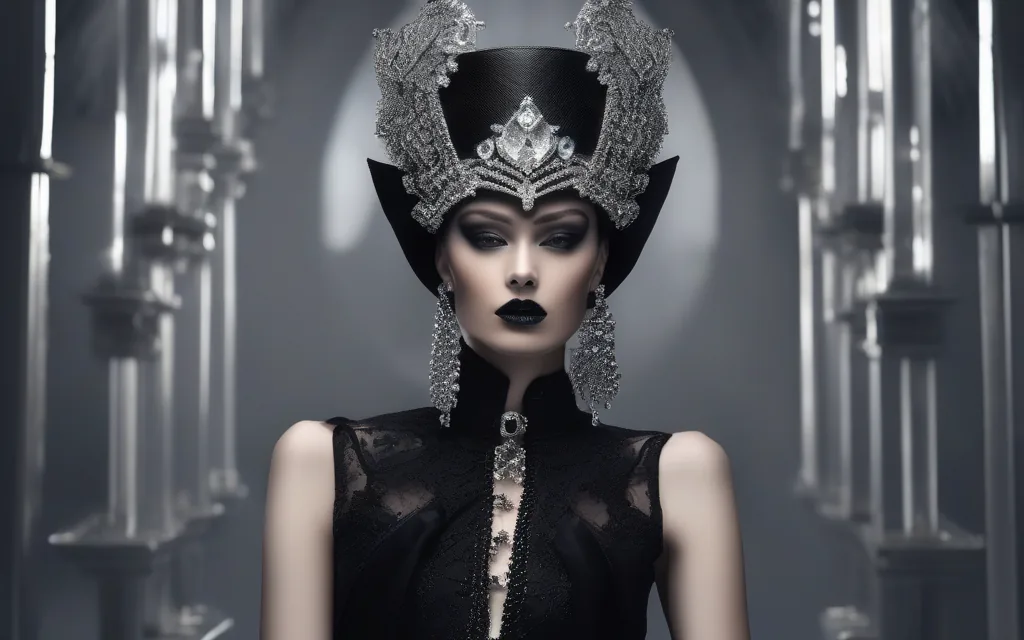 Skull accessories styled with dark fashion jewelry rings bags and gothic details
