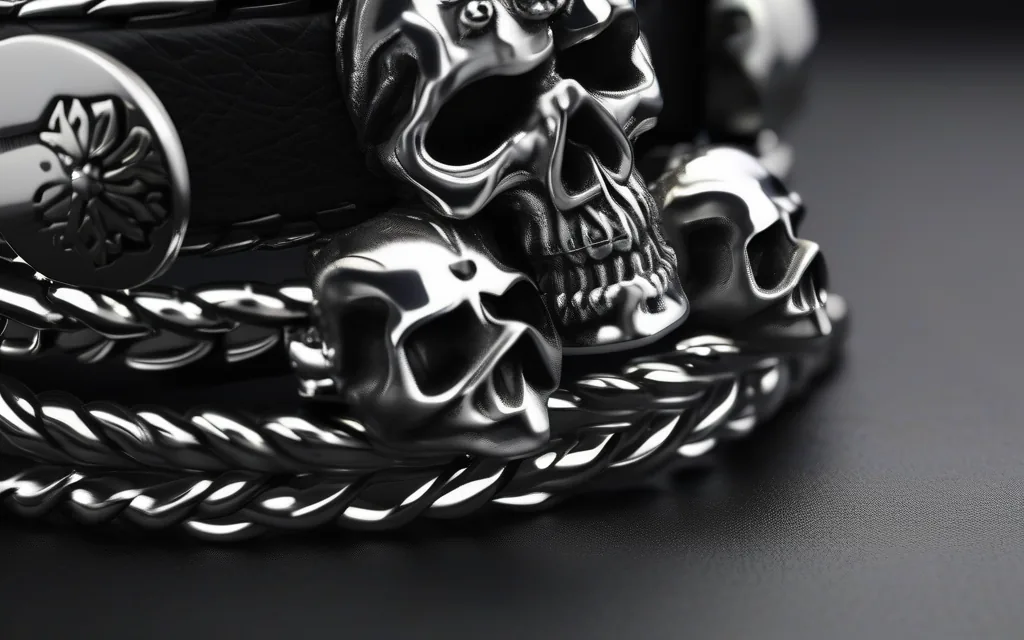 Stainless steel skull rings for men and dark everyday jewelry